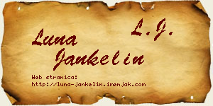 Luna Jankelin vizit kartica